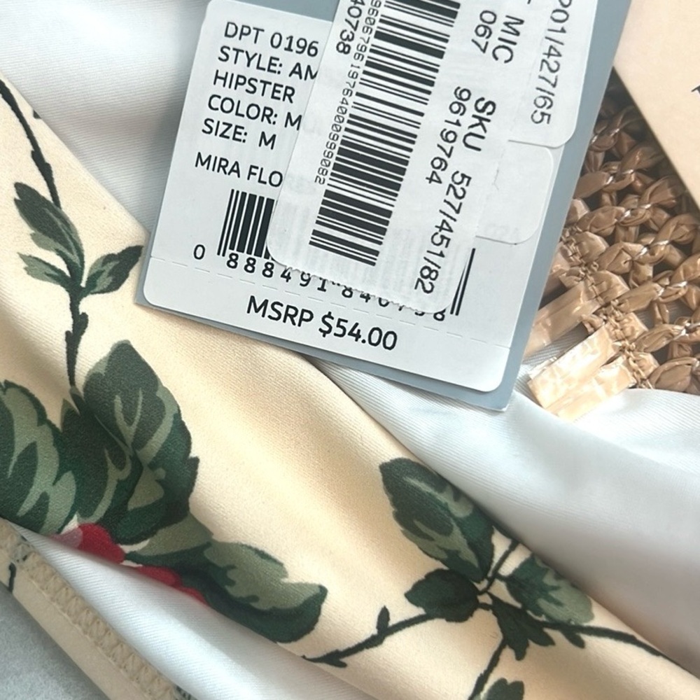 NWT,2Pc Bikini Set,Antonio Melani,Floral hipster Rosette,Statement Suit,Size Med - Picture 11 of 14